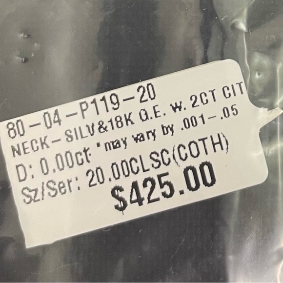 DeLatori by ALOR Citrine Necklace with Box - Picture 11 of 15